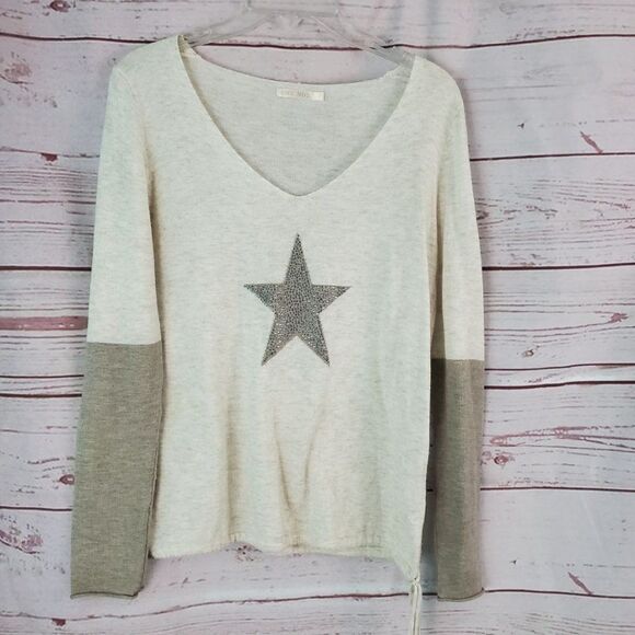 Why Not Cashmere Blend Star Sweater Ties at bottom  T/U One Size Fits All - Picture 1 of 7